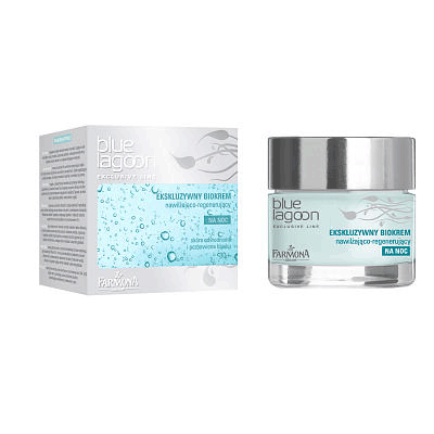 BLUE LAGOON Mitrinošs-reģenerējošs nakts biokrēms, 50ml